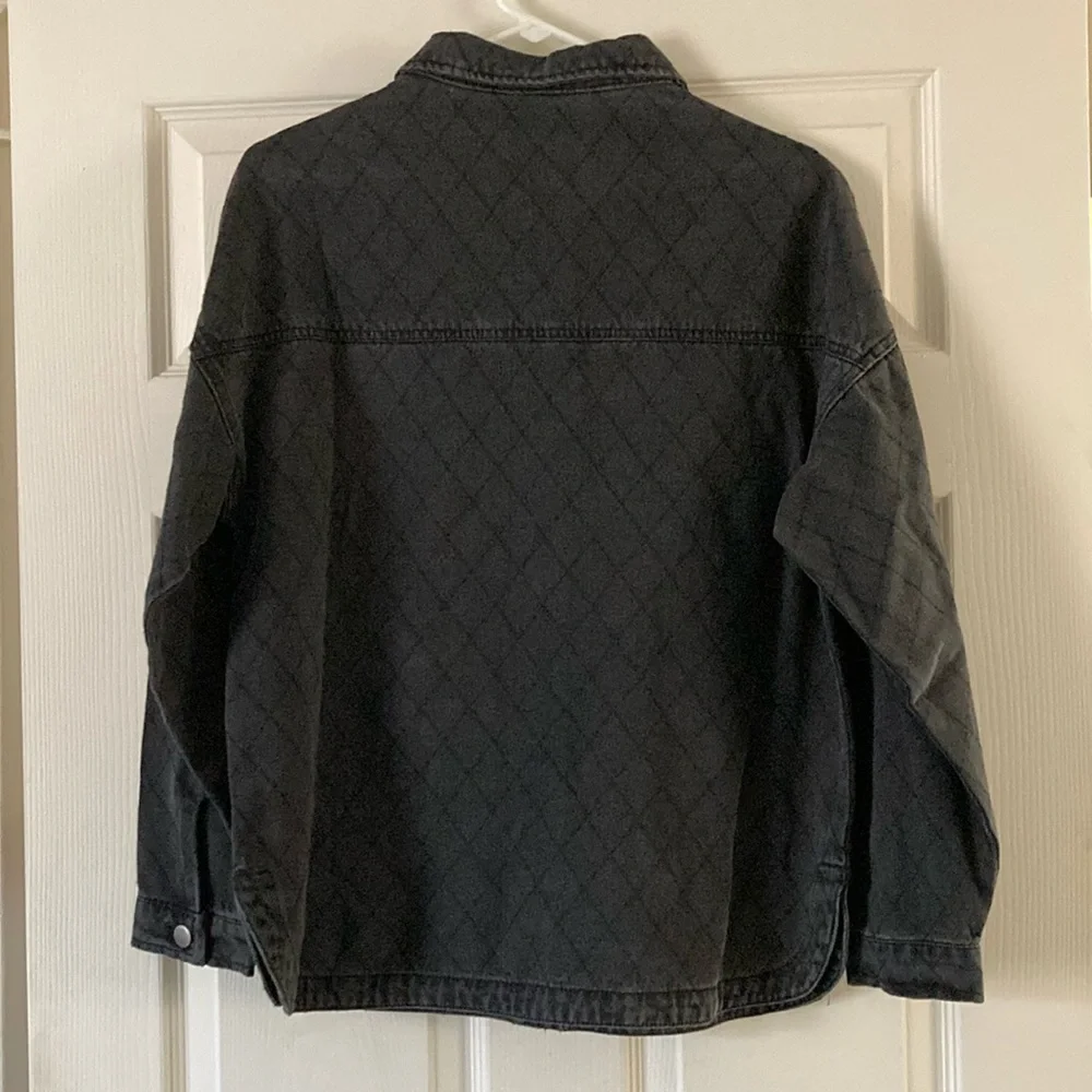 NWT Blair DenimEase™ Quilted Jacket Black Wash - Picture 2 of 5